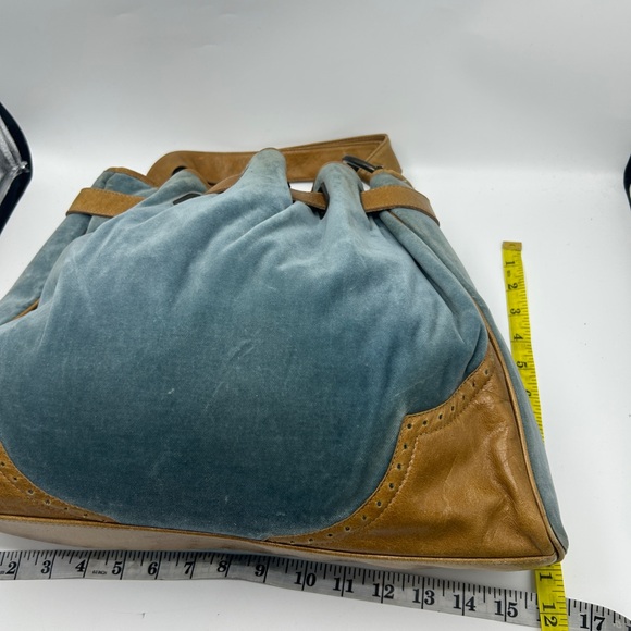 Kooba Blue Velvet Leather Trim Hobo-style shoulder bag - Picture 8 of 14